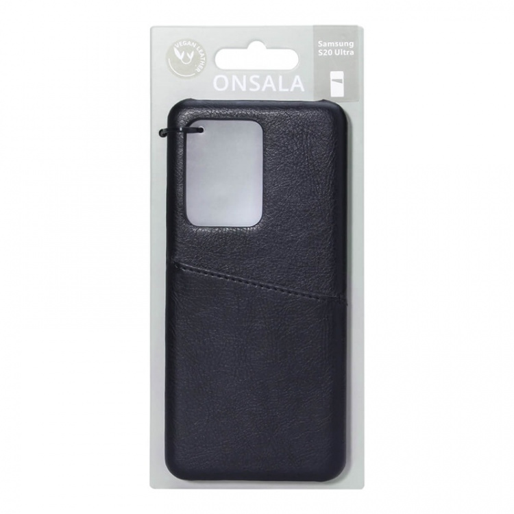 ONSALA Mobile Cover Black with Cardpocket Samsung Galaxy S20 Ultra 