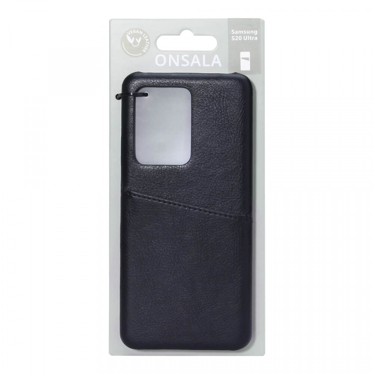 ONSALA Mobile Cover Black with Cardpocket Samsung Galaxy S20 Ultra 