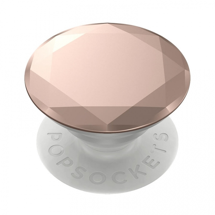 POPSOCKETS Metallic Diamond Rose Gold Removable Grip with Standfunction Premium 