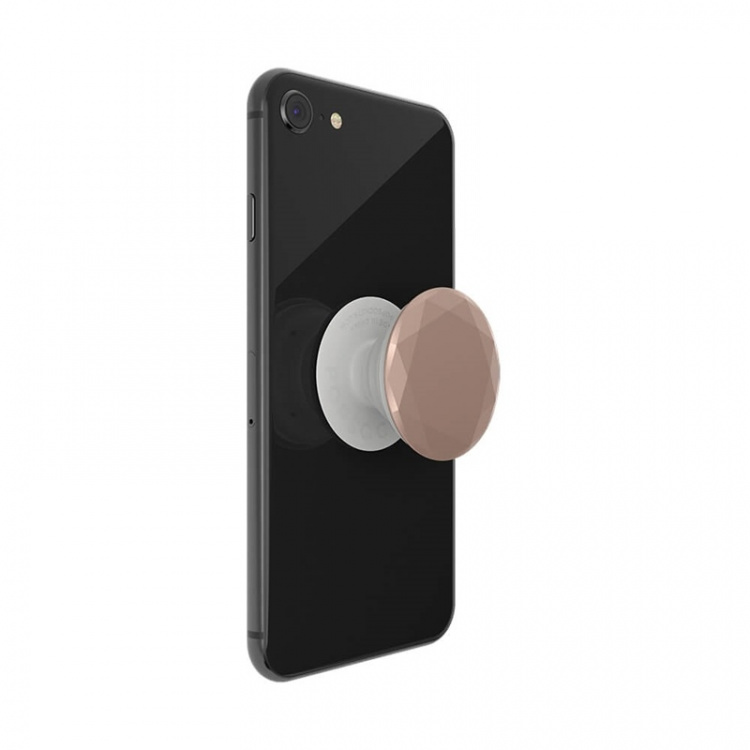 POPSOCKETS Metallic Diamond Rose Gold Removable Grip with Standfunction Premium 