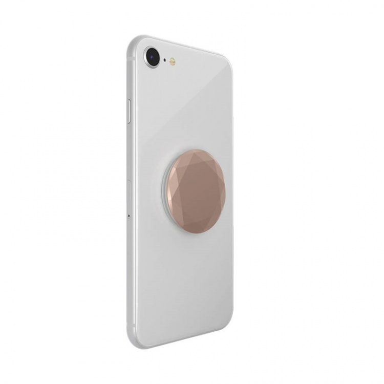 POPSOCKETS Metallic Diamond Rose Gold Removable Grip with Standfunction Premium 