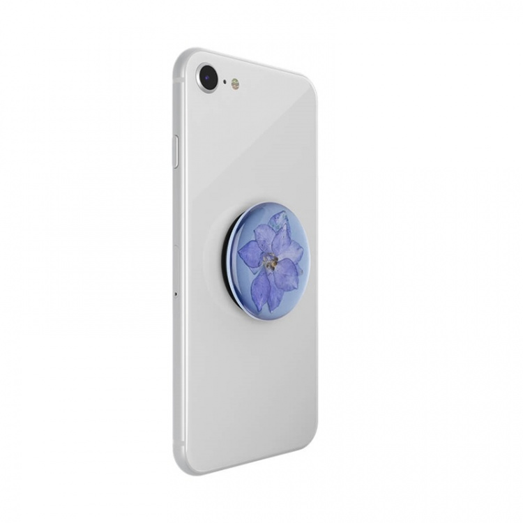 POPSOCKETS Pressed Flower Larkspur Removable Grip with Standfunction Premium  POPSOCKETS Pressed Flower Larkspur Removable Grip with Standfunction Premium