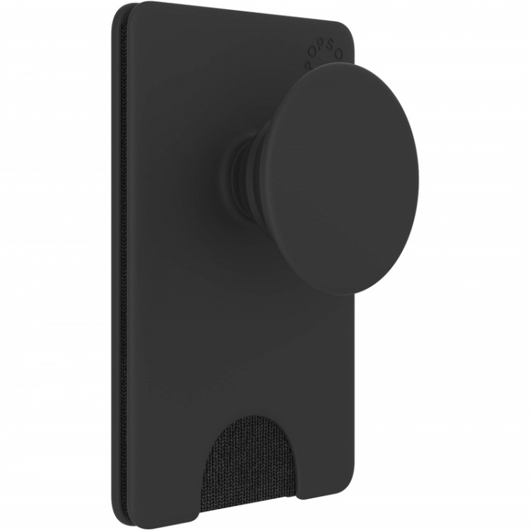 POPSOCKETS Wallet Black Removable Grip and PopWallet+