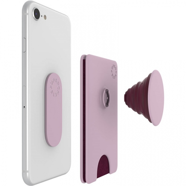 POPSOCKETS Wallet Blush Pink Removable Grip and PopWallet+