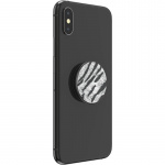 POPSOCKETS Vegan Leather Zebra Removable Grip with Standfunction Premium 