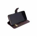 Radicover Stralingsbescherming Portemonnee Hoesje PU iPhone 11 Pro Max Flipcover Bruin 3-Led RFID