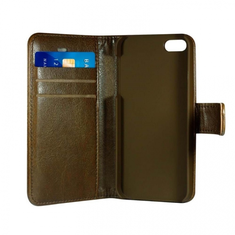 RADICOVER Radiation protected Mobilewallet PU iPhone 6/7/8/SE Flipcover Brown
