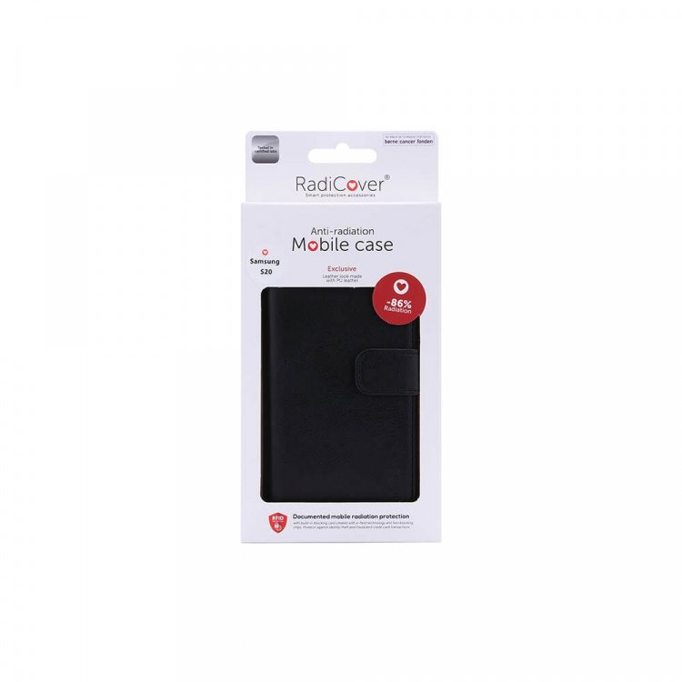 RADICOVER Radiation protected Mobilewallet PU Samsung Galaxy S20 Flipcover Black 
