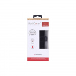 RADICOVER Radiation protected Mobilewallet Leather iPhone 12 Mini 2in1 Magnetcover Black 3-Led RFID