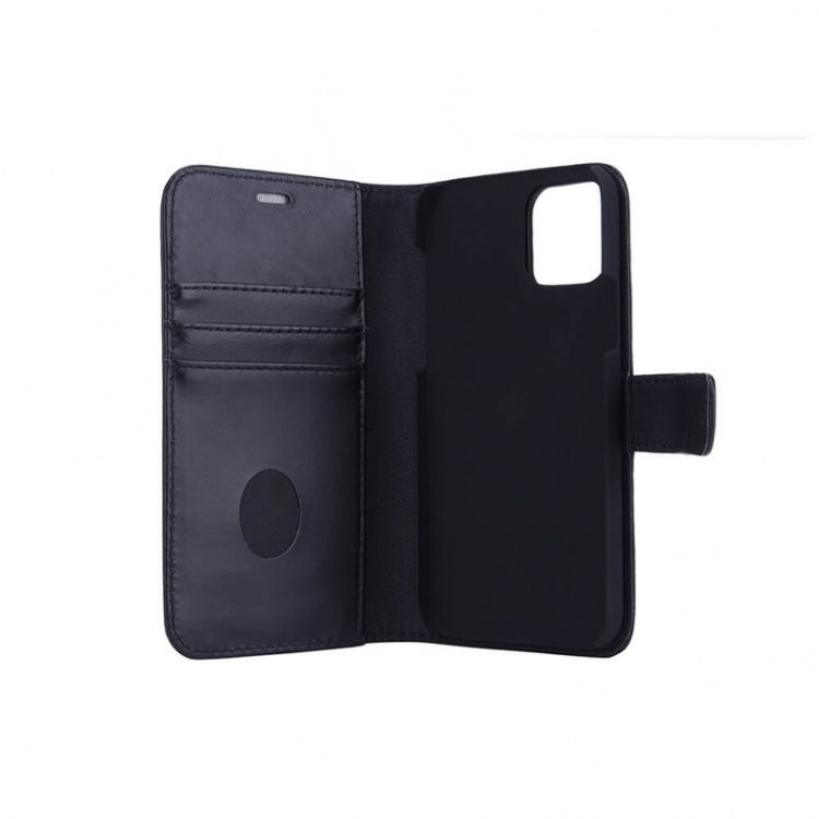 RADICOVER Radiation protected Mobilewallet Leather iPhone 12/12 Pro 2in1 Magnet Black 3-Led RFID RADICOVER Radiation protected Mobilewallet Leather iPhone 12/12 Pro 2in1 Magnet Black 3-Led RFID