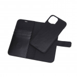 RADICOVER Radiation protected Mobilewallet Leather iPhone 12 Pro Max 2in1 Magnet Black 3-Led RFID