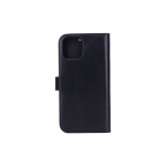 RADICOVER Radiation protected Mobilewallet Leather iPhone 12 Pro Max 2in1 Magnet Black 3-Led RFID