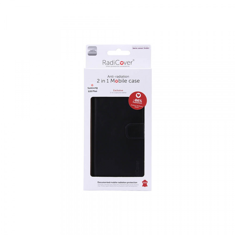 RADICOVER Radiation protected Mobilewallet Leather Samsung S20 Plus 2in1 Magnet Black RADICOVER Radiation protected Mobilewallet Leather Samsung S20 Plus 2in1 Magnet Black
