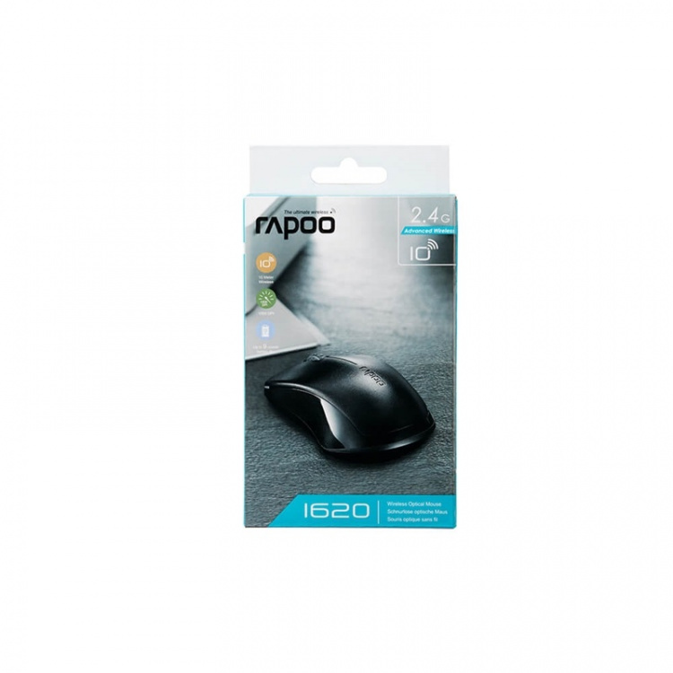 RAPOO Mice 1620 2.4 GHz Wireless Optical Black RAPOO Mice 1620 2.4 GHz Wireless Optical Black