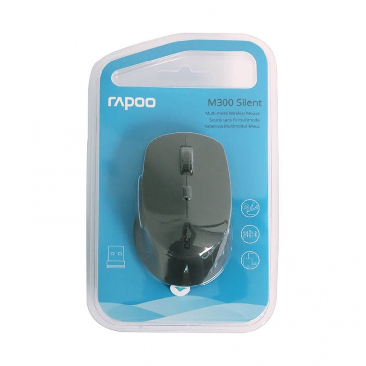 RAPOO Mice M300 Multi-Mode Wireless Optical Darkgrey RAPOO Mice M300 Multi-Mode Wireless Optical Darkgrey