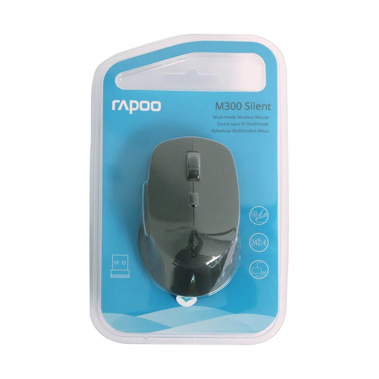RAPOO Mice M300 Multi-Mode Wireless Optical Darkgrey RAPOO Mice M300 Multi-Mode Wireless Optical Darkgrey