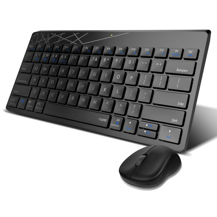 RAPOO Keyboard/Mice Set 8000M Multi-Mode Wireless Black