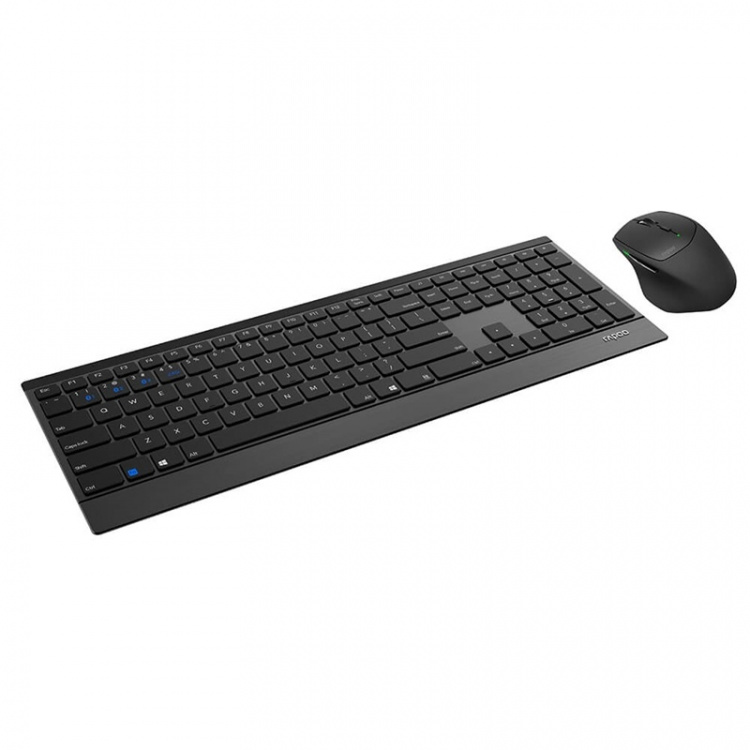 RAPOO Keyboard/Mice Set 9500M Multi-Mode Wireless Black