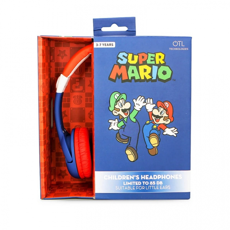 SUPER MARIO Headphones Junior On-Ear 85dB Mario SUPER MARIO Headphones Junior On-Ear 85dB Mario