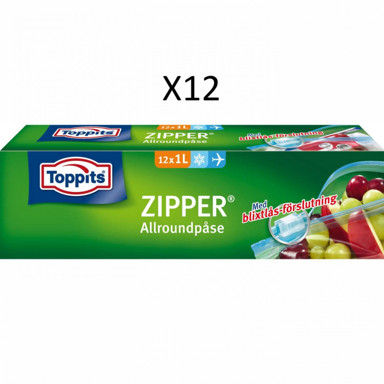 Toppits ZIPPER 1L 12st DFP