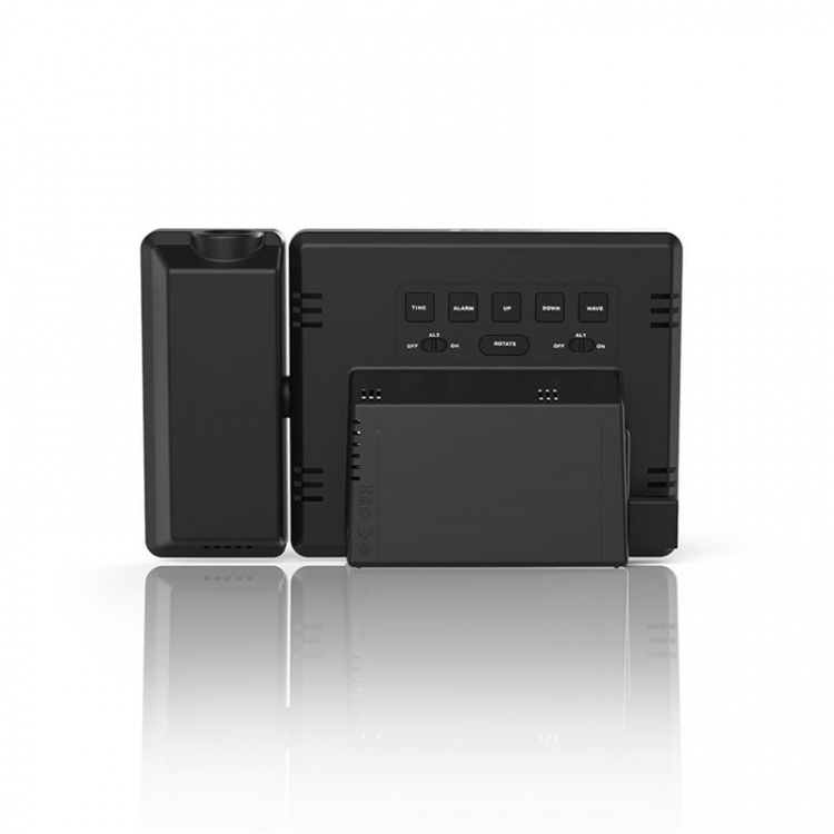 HAMA Alarm Clock Projection Plus Charge Black