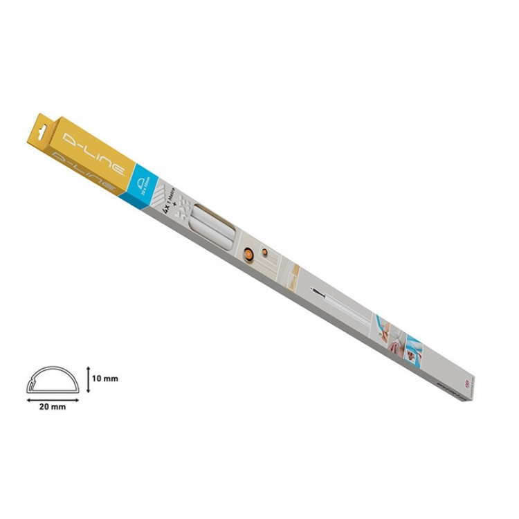 D-LINE Trunking Kit 20x10mm 1.0m 4x Kabelkanal/Tillbehör