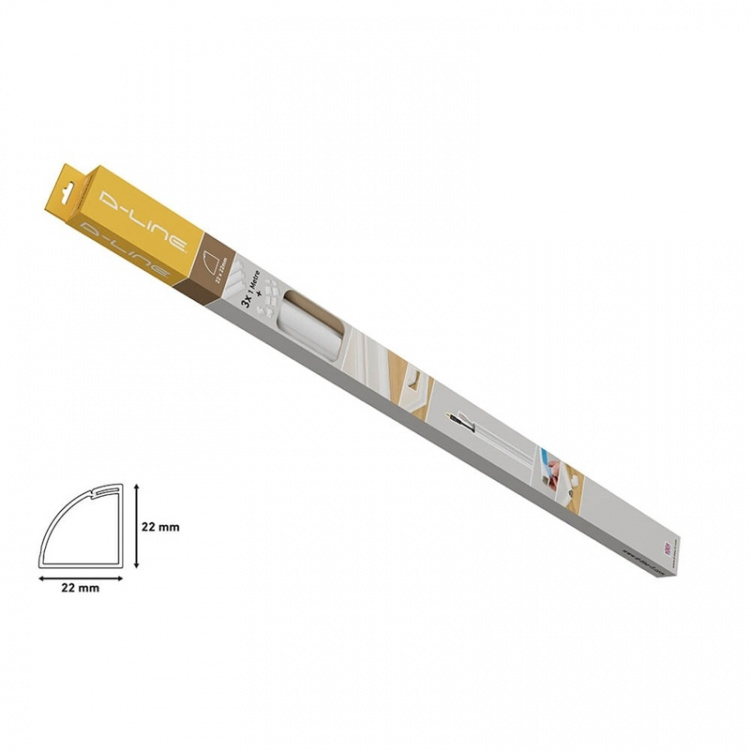 D-LINE Trunking Kit 22x22mm 1.0m 3x Kabelkanal/Tillbehör