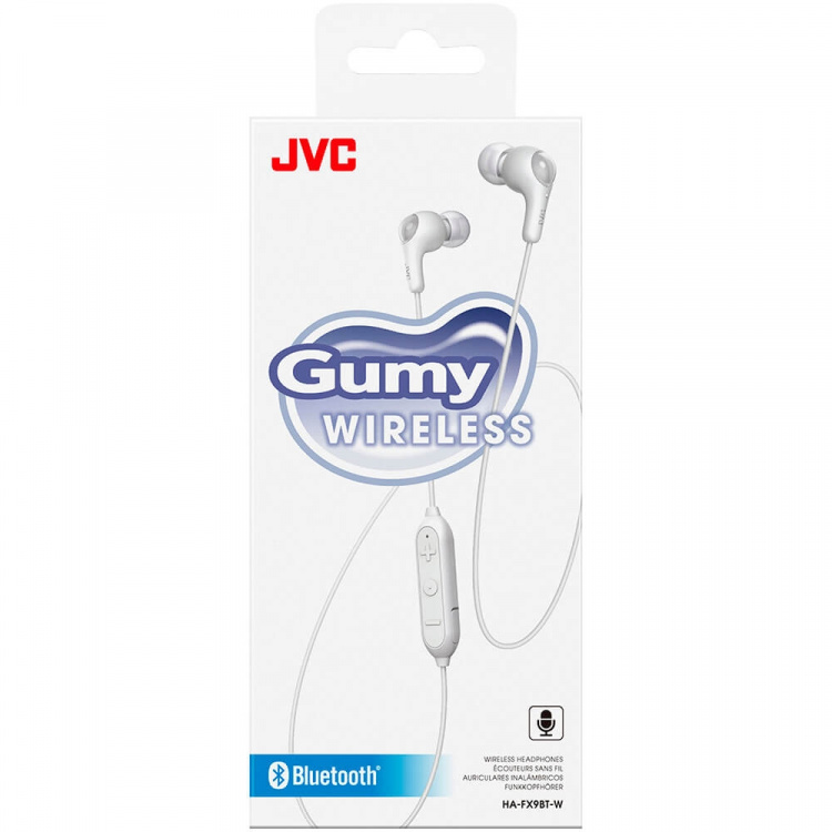 JVC Headphone FX9BT Gumy In-Ear Wireless Mic White JVC Headphone FX9BT Gumy In-Ear Wireless Mic White