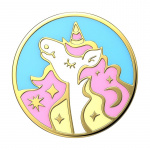 POPSOCKETS Enamel Mane Event Pink Removable Grip with Standfunction Premium 