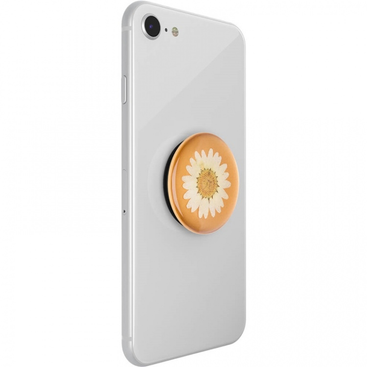 POPSOCKETS Pressed Flower White Daisy Removable Grip with Standfunction Premium 