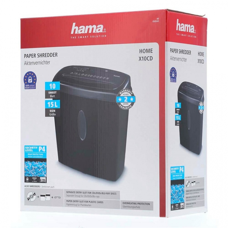HAMA Paper Shredder Home X10CD HAMA Paper Shredder Home X10CD