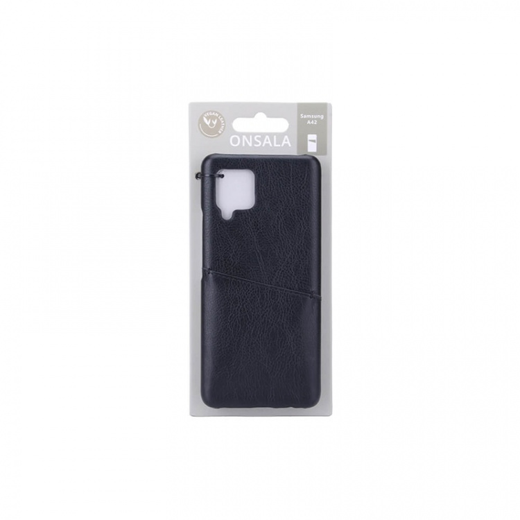 ONSALA Mobile Cover Black with Cardpocket Samsung A42 ONSALA Mobile Cover Black with Cardpocket Samsung A42