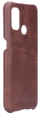 ONSALA Mobile Cover Brown with Cardpocket Oneplus Nord N100 ONSALA Mobile Cover Brown with Cardpocket Oneplus Nord N100