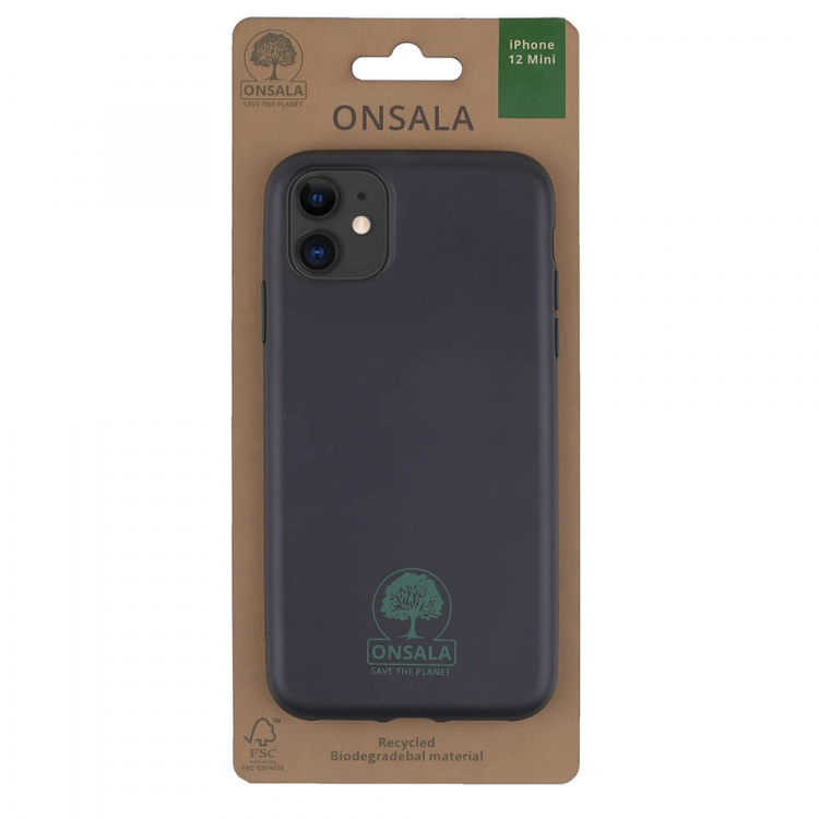 ONSALA ECO Mobile Cover Black iPhone 12 Mini ONSALA ECO Mobile Cover Black iPhone 12 Mini