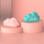 Mobility On Board Mini wekker Cloudy, Lichtroze