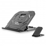 DESIRE2 2in1 Portable Laptopstand Black 360 Rotating inkl Mobilestand DESIRE2 2in1 Portable Laptopstand Black 360 Rotating inkl Mobilestand