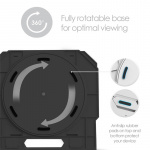 DESIRE2 2in1 Portable Laptopstand Black 360 Rotating inkl Mobilestand DESIRE2 2in1 Portable Laptopstand Black 360 Rotating inkl Mobilestand