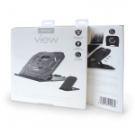 DESIRE2 2in1 Portable Laptopstand Black 360 Rotating inkl Mobilestand DESIRE2 2in1 Portable Laptopstand Black 360 Rotating inkl Mobilestand