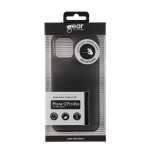 GEAR Mobile Cover Ultraslim Black Semitransparent iPhone 12 Pro Max
