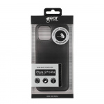 GEAR Mobile Cover Ultraslim Black Semitransparent iPhone 12 Pro Max