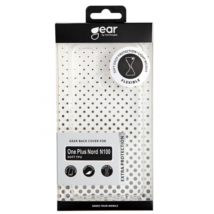 GEAR Mobilecover Transparent TPU Oneplus Nord N100 GEAR Mobilecover Transparent TPU Oneplus Nord N100