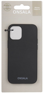 ONSALA Mobile Cover Silicone Black iPhone 12 Mini
