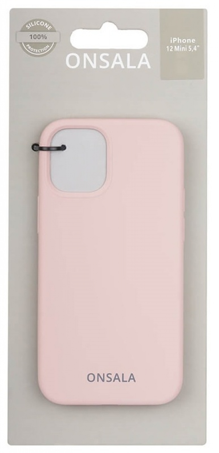 ONSALA Mobile Cover Silicone Sand Pink iPhone 12 Mini ONSALA Mobile Cover Silicone Sand Pink iPhone 12 Mini