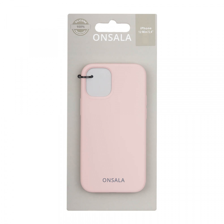 ONSALA Mobile Cover Silicone Sand Pink iPhone 12 Mini ONSALA Mobile Cover Silicone Sand Pink iPhone 12 Mini
