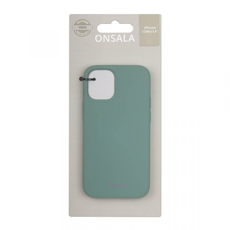 ONSALA Mobile Cover Silicone Pine Green iPhone 12 Mini ONSALA Mobile Cover Silicone Pine Green iPhone 12 Mini