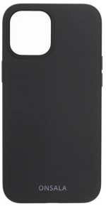 ONSALA Mobile Cover Silicone Black iPhone 12 / 12 Pro