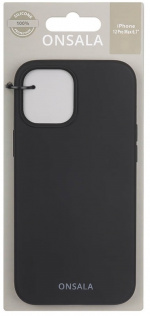 ONSALA Mobile Cover Silicone Black iPhone 12 Pro Max