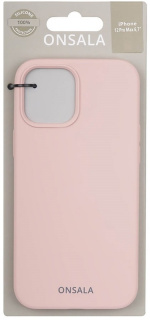 ONSALA Mobile Cover Silicone Sand Pink iPhone 12 Pro Max