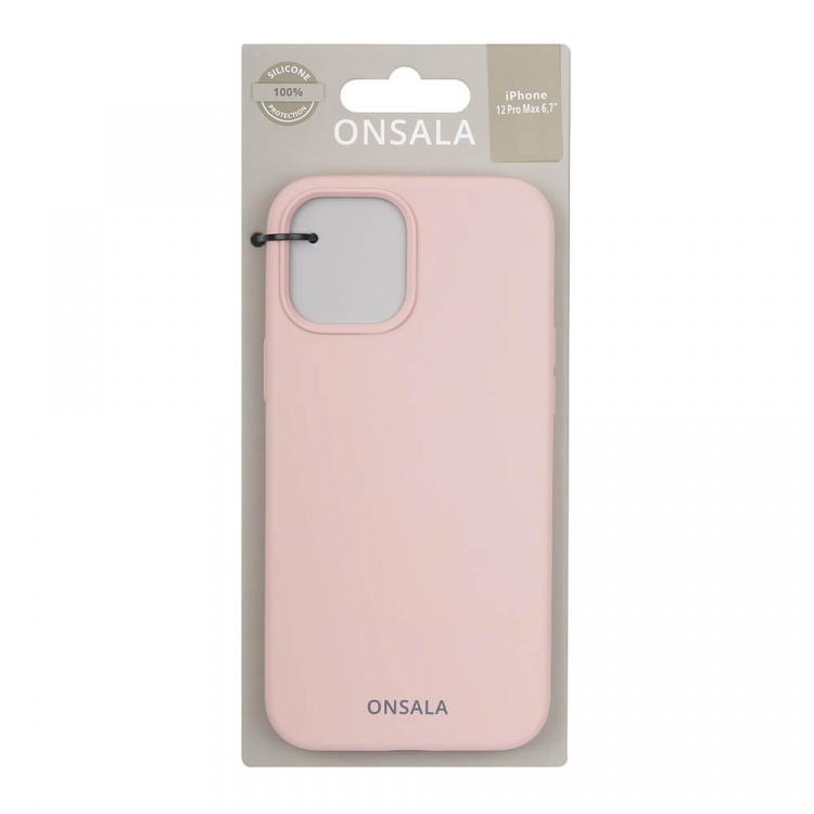 ONSALA Mobile Cover Silicone Sand Pink iPhone 12 Pro Max