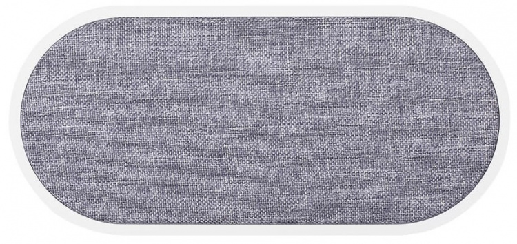 GEAR Wireless Dual QI Charger USB-C Port 2x10W White with Grey Textile